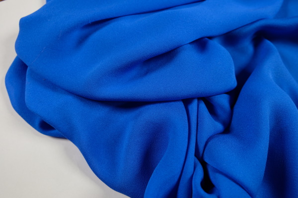 Šifon silk royal blue
